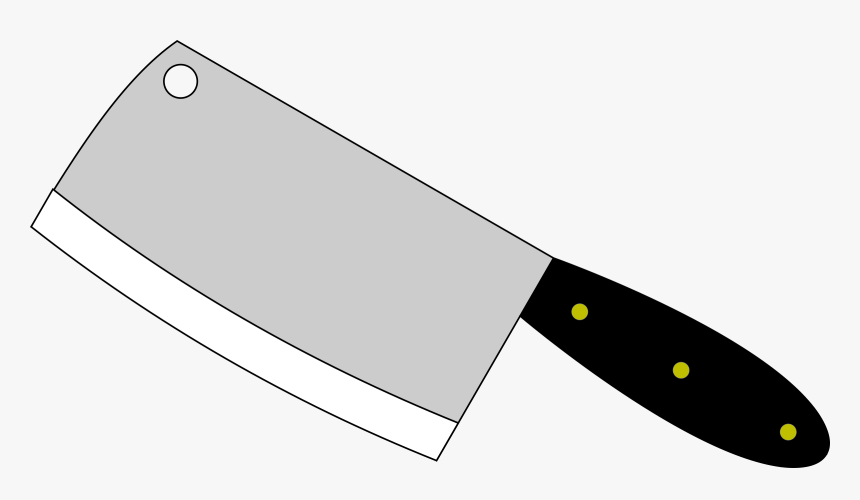 Butcher Knife Cleaver Kitchen Knives Clip Art - Meat Cleaver Clip Art, HD Png Download, Free Download