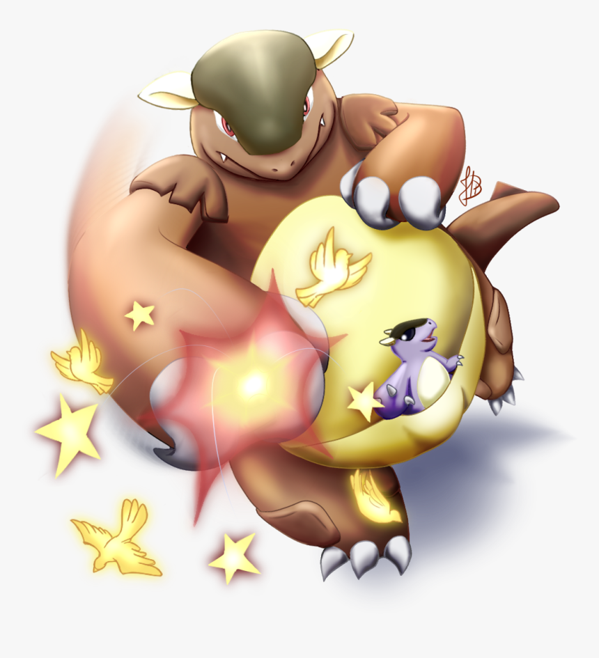 Kangaskhan Used Dizzy Punch By Drjhordan - Pokémon Art Dizzy Punch, HD Png Download, Free Download