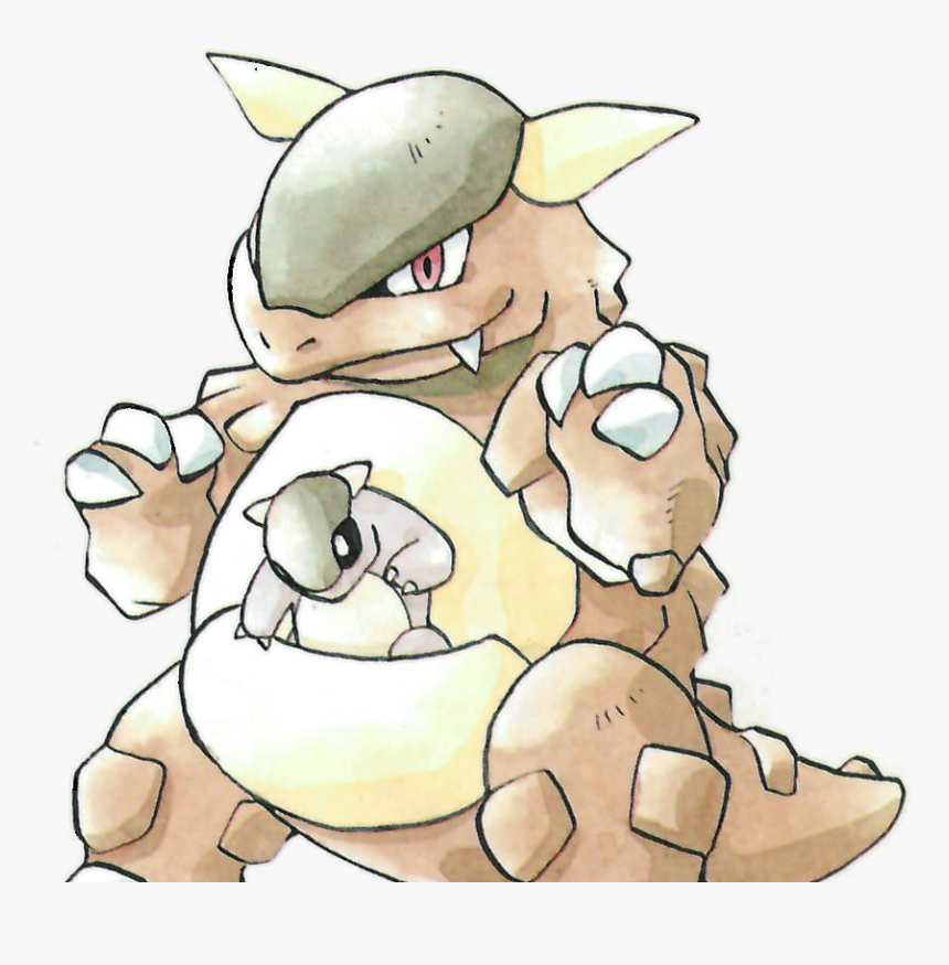 Cartoon - Blaine's Kangaskhan, HD Png Download, Free Download