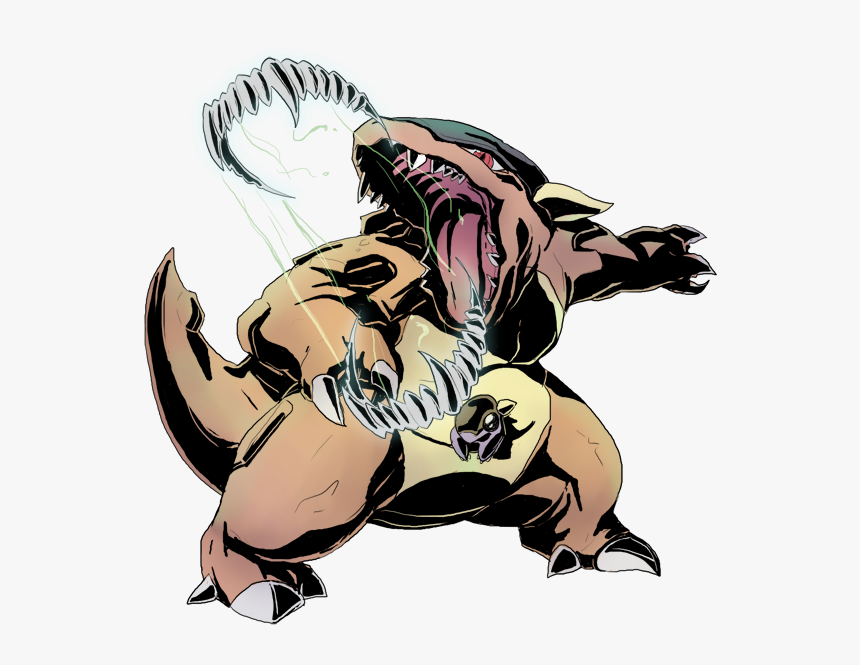 Kangaskhan Used Crunch By Sarrus - Kangaskhan Pokemon Fan Art, HD Png Download, Free Download