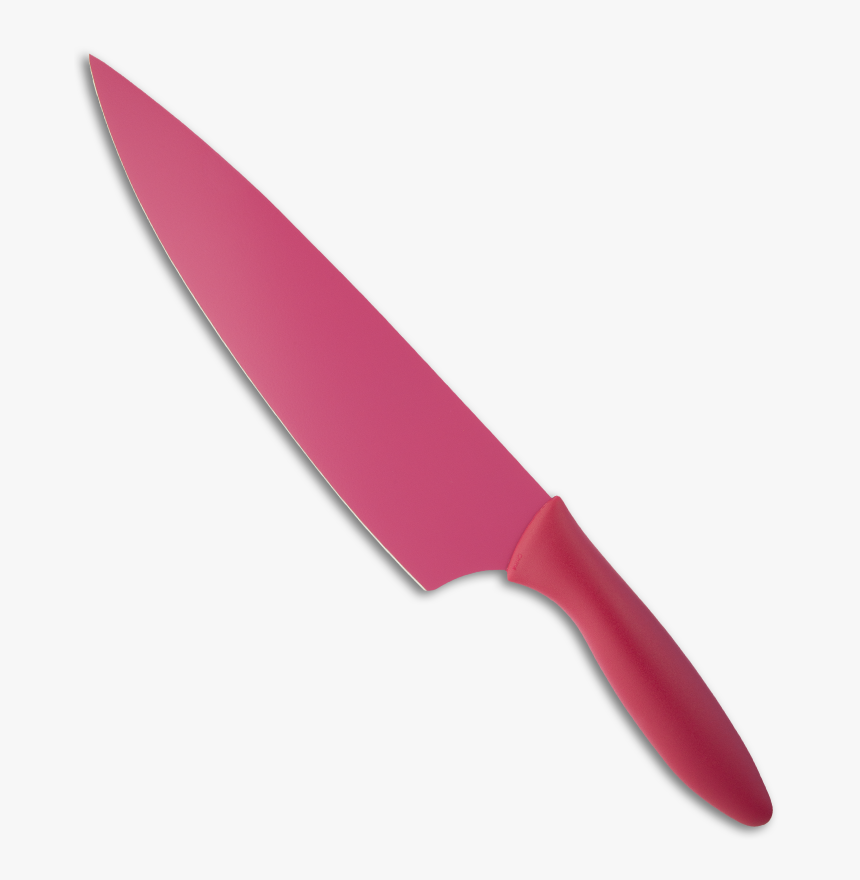 Transparent Chef Knife Png - Pink Kitchen Knife, Png Download, Free Download
