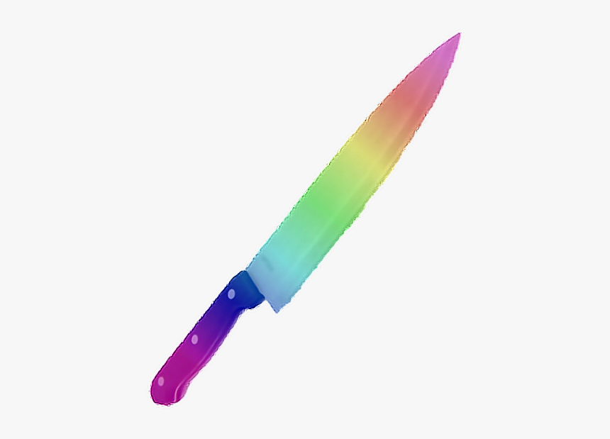 #knife #rainbow #aesthetic #niche #nichememe #tumblr - Aesthetic Niche Pngs Rainbow, Transparent Png, Free Download