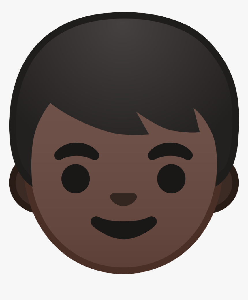Boy Dark Skin Tone Icon - Emoji De Negro Png, Transparent Png, Free Download