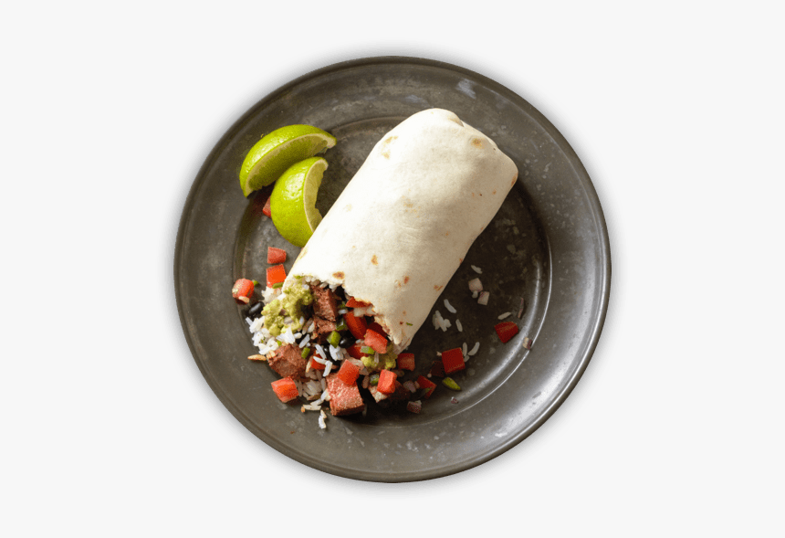 Burrito On A Plate - Qdoba Burrito, HD Png Download, Free Download