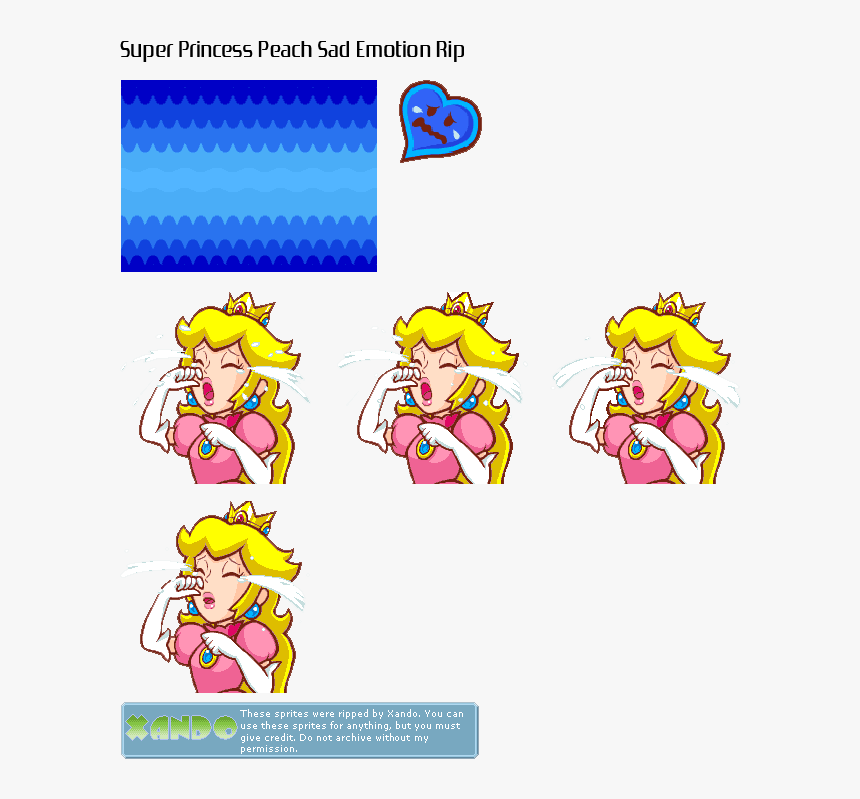 Sad Super Princess Peach, HD Png Download, Free Download