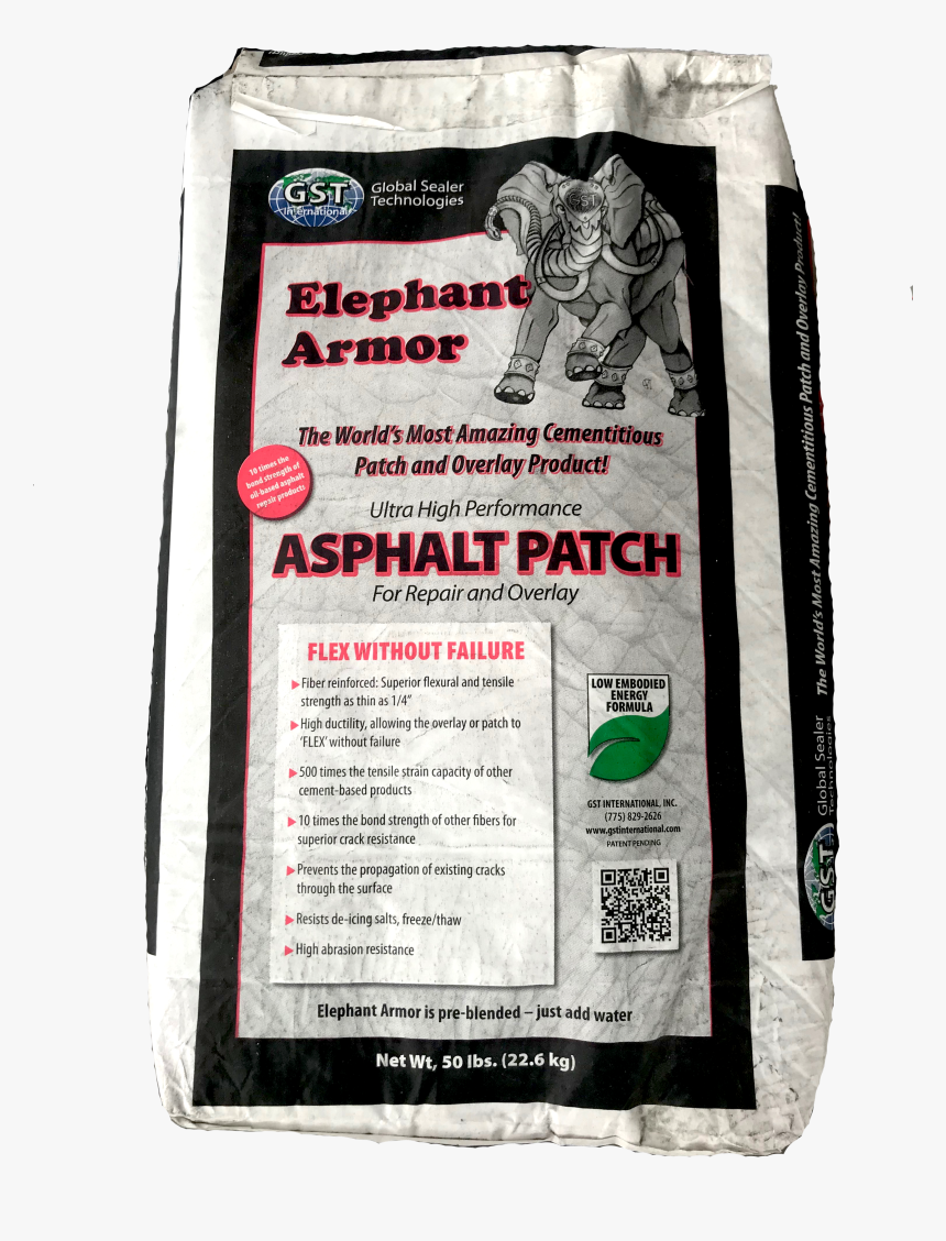 Elephant Armor Asphalt Patch 50lb - Elephant Armor Asphalt Patch, HD Png Download, Free Download