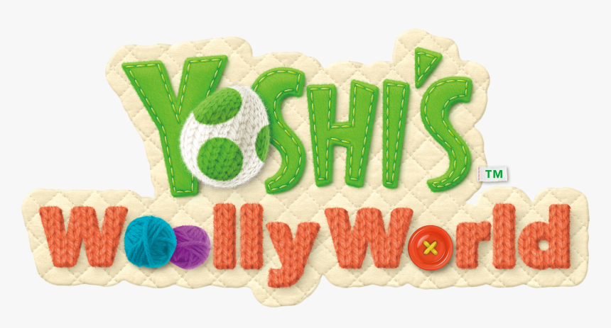 Transparent Thwomp Png - Yoshi Wooly World Logo, Png Download, Free Download