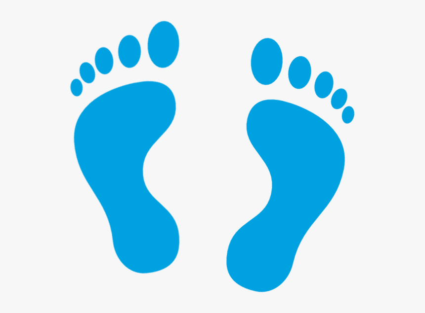 Feet Clipart Blue Foot - Foot Icon Png, Transparent Png, Free Download