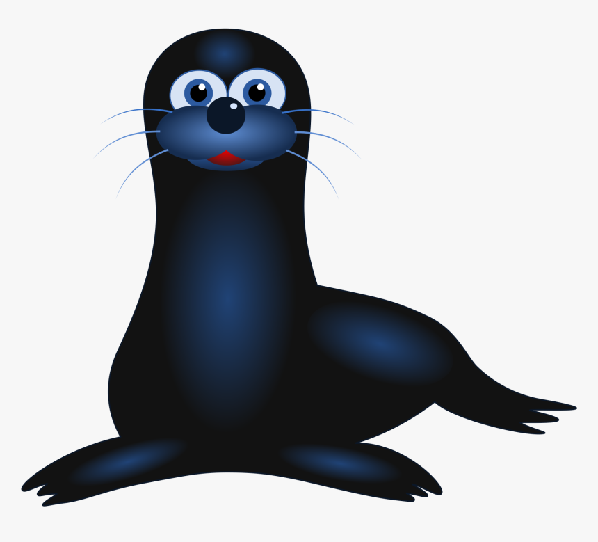 Seal Clipart Animal Antarctica - Cartoon Seal Png, Transparent Png, Free Download