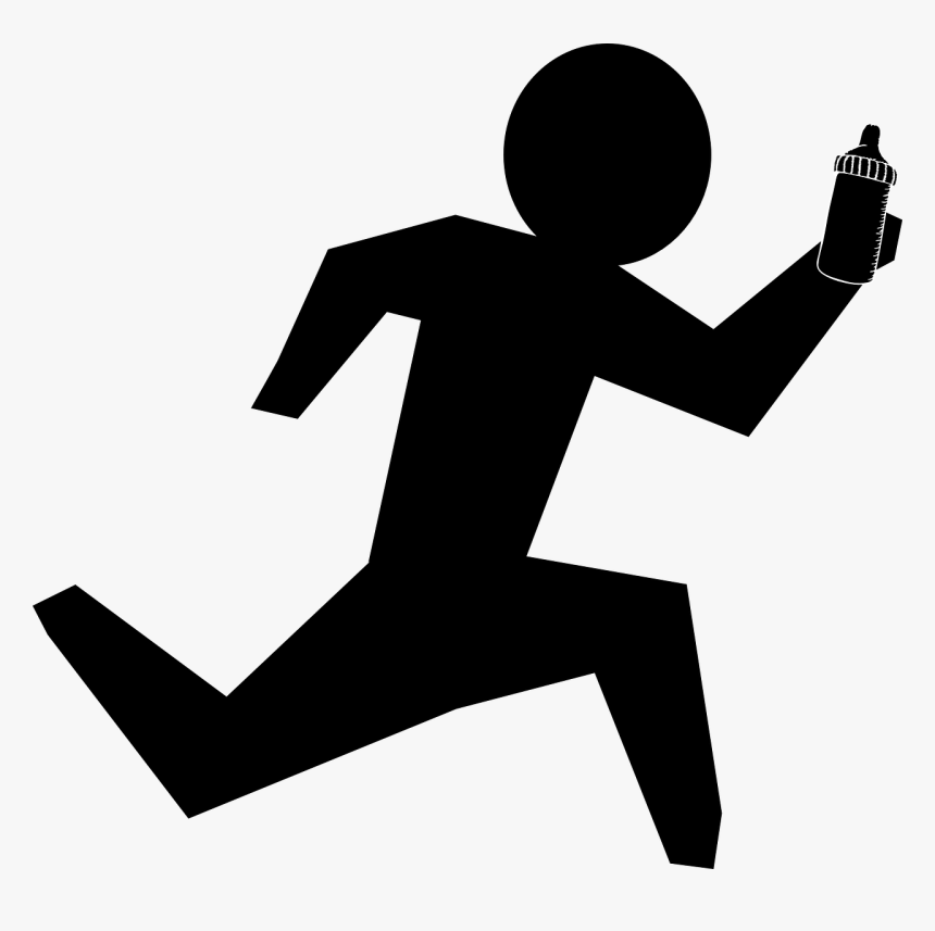 Running Stick Figure Png - Running Cartoon Png, Transparent Png, Free Download