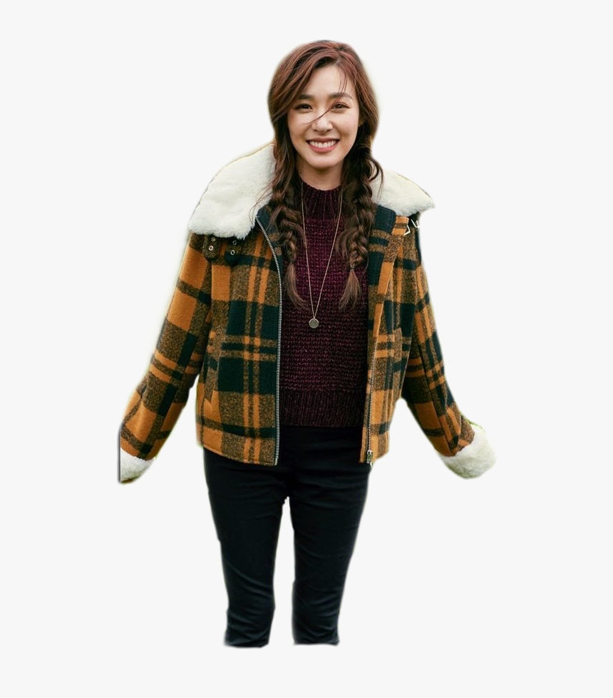 #tiffany #tiffanyyoung #tiffanyhwang #tiffanysnsd #youngone - H&m Jacket With Faux Fur Collar, HD Png Download, Free Download