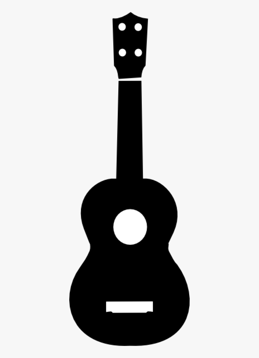 Ukulele Clipart Black, HD Png Download, Free Download