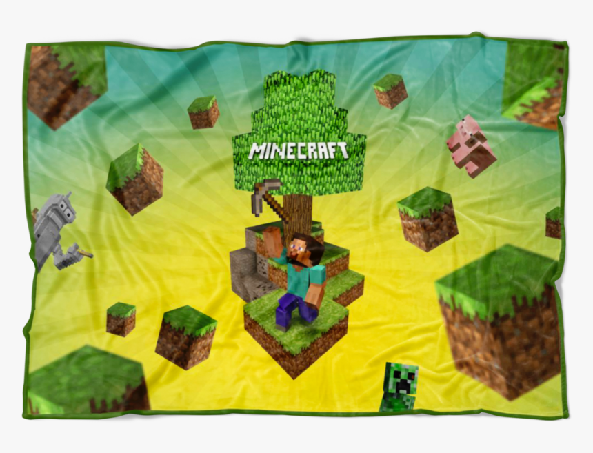 Minecraft Fleece Blanket 3d Blanket Three Size Towel - Minecraft Wallpaper Steve Vs, HD Png Download, Free Download