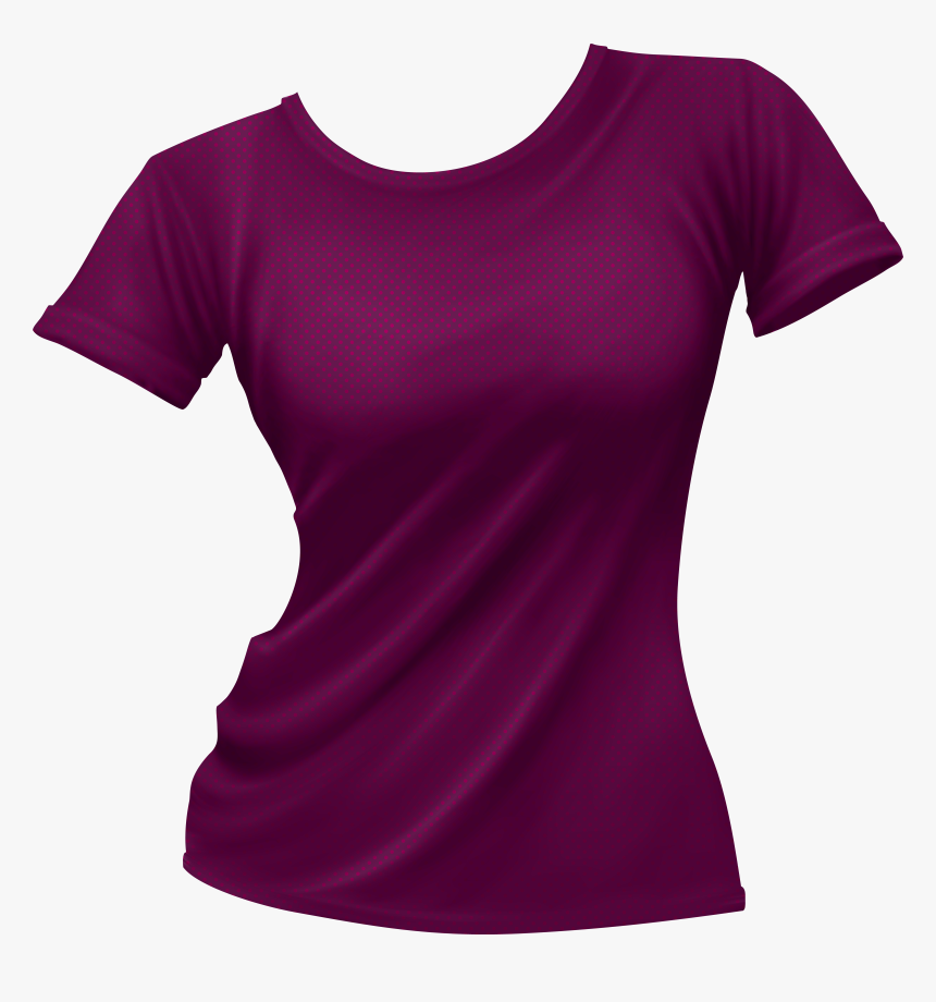 Female T Shirt Png Clip Art - Woman Black Tshirt Png, Transparent Png, Free Download