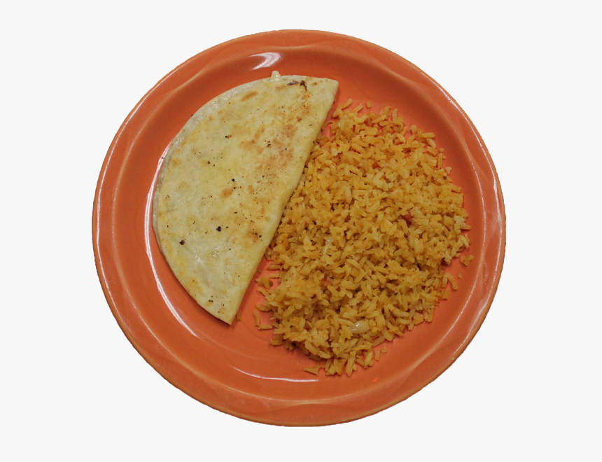 Mexican Cheese Quesadilla And Rice, HD Png Download, Free Download