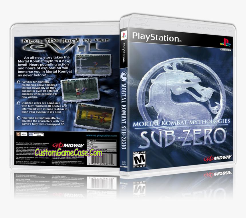 Mortal Kombat Mythologies Sub-zero - Mortal Kombat Mythologies Sub Zero Playstation, HD Png Download, Free Download