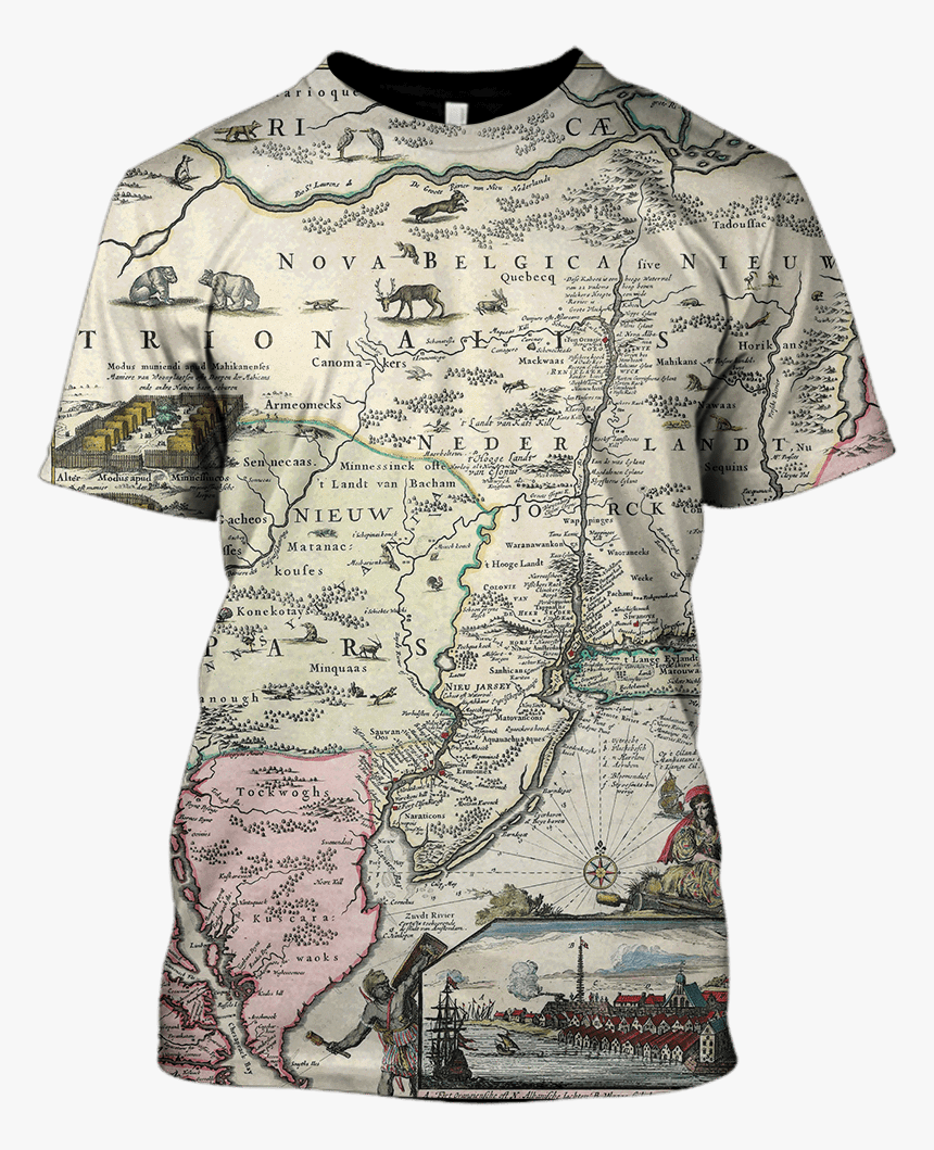 3d Vintage Map Full Print T Shirt - Im Not Perfect But Limited Edition Shirts, HD Png Download, Free Download