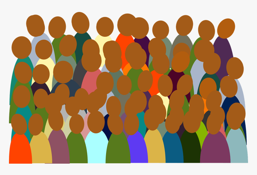 People, Group, Crowd, Colorful, Audience - Crowd Of People Clipart Free, HD Png Download, Free Download