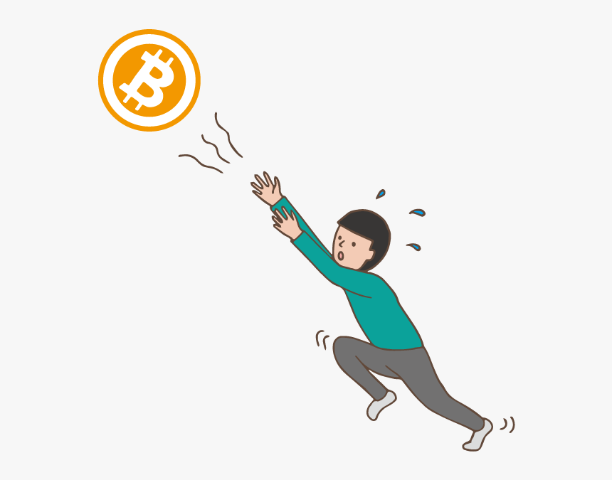 Man Chasing Cryptocurrency - Illustration, HD Png Download, Free Download