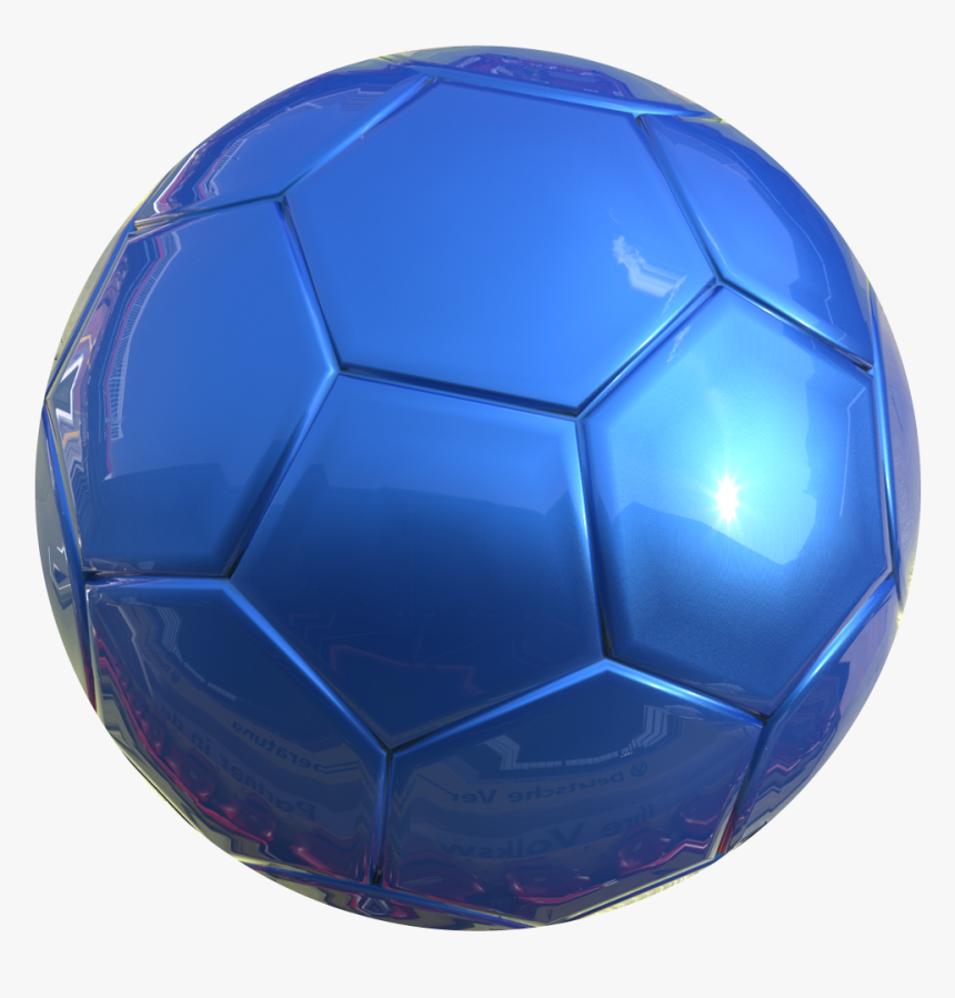 Blue Soccer Ball Png, Transparent Png, Free Download
