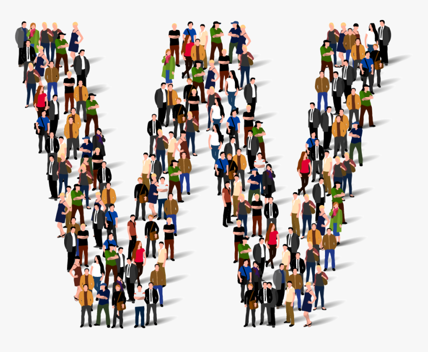 Transparent Crowds Png - Lot Of People Vector, Png Download, Free Download