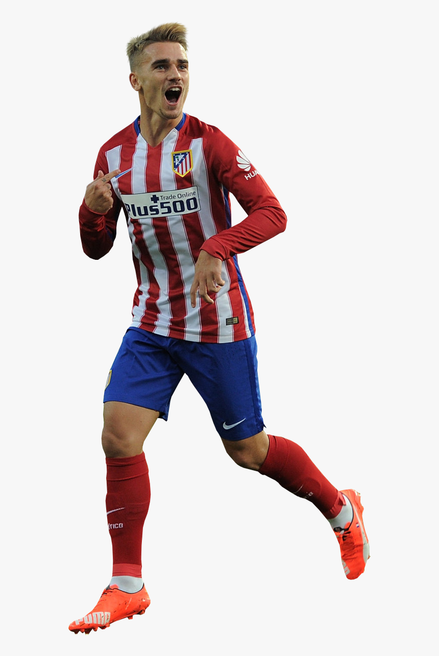 Antoine Griezmann Render - Griezmann Atletico Madrid Png, Transparent Png, Free Download