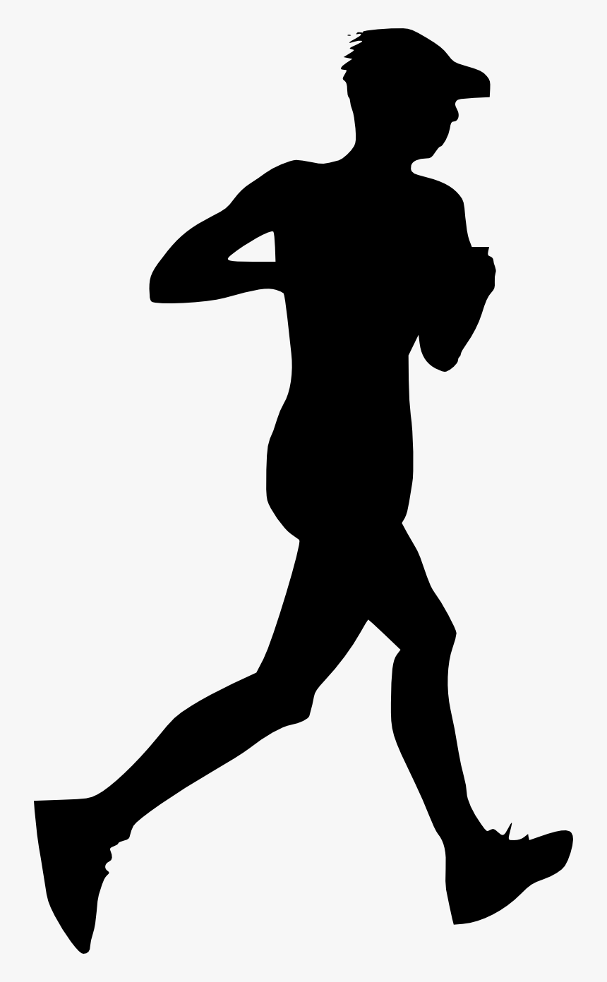 Clip Art Man Png Free Images - Running Person Silhouette Png, Transparent Png, Free Download