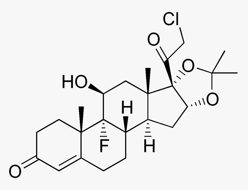 File - Halcinonide - Estructura Del Clobetasol, HD Png Download, Free Download