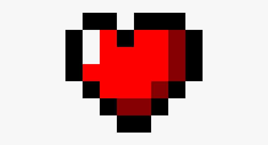 Zelda Heart Png - Zelda Heart Pixel Art, Transparent Png, Free Download