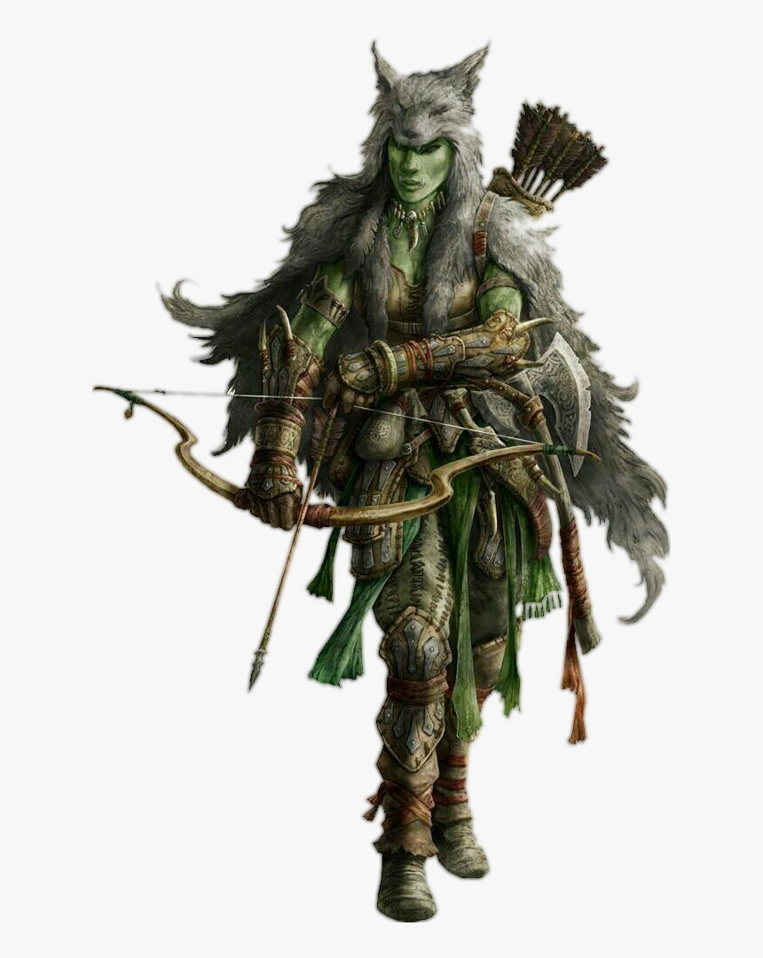 Female Half Orc Ranger, HD Png Download, Free Download