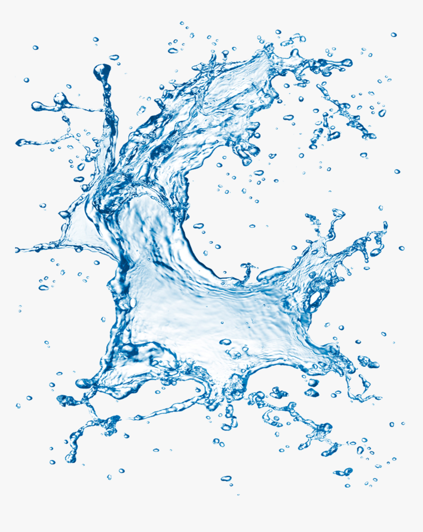 Water Splash Drop Clip Art - Splash Blue Water Png, Transparent Png, Free Download