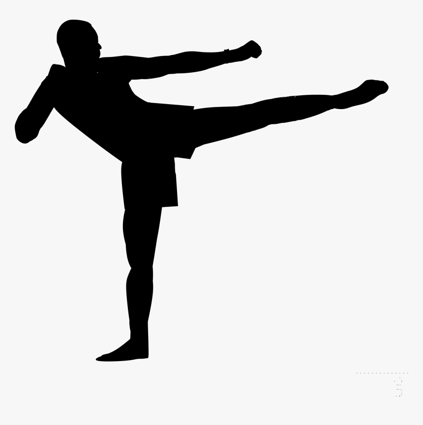 Kickboxing Silhouette, HD Png Download, Free Download