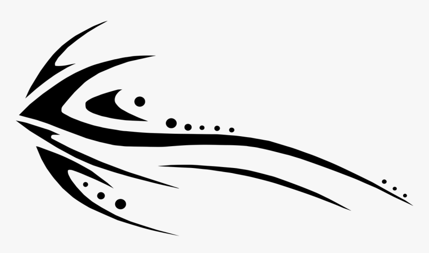 Flecha Negra De Fantasia - Fantasy Arrow Line Png, Transparent Png, Free Download