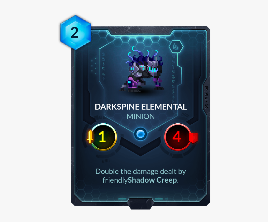 Darkspine Elemental - Duelyst Card, HD Png Download, Free Download