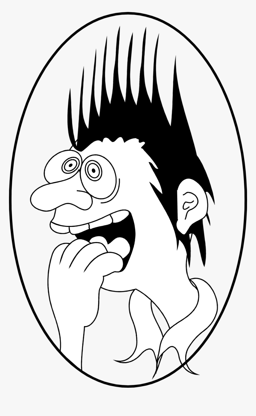 Clip Art Scared Cartoon Images - Cartoon Of Afraid Man, HD Png Download -  kindpng