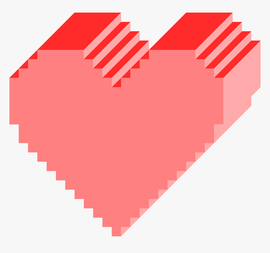 Transparent Dark Smoke Png - 3d Pixel Heart Transparent, Png Download, Free Download