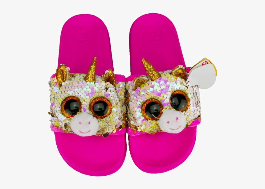 Beanie Boo Sequin Slides Fantasia The Unicorn - Sandal, HD Png Download, Free Download