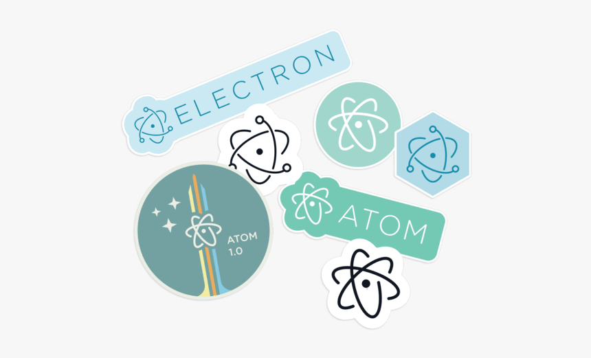 Atom Electron Stickers - Atom Sticker, HD Png Download, Free Download