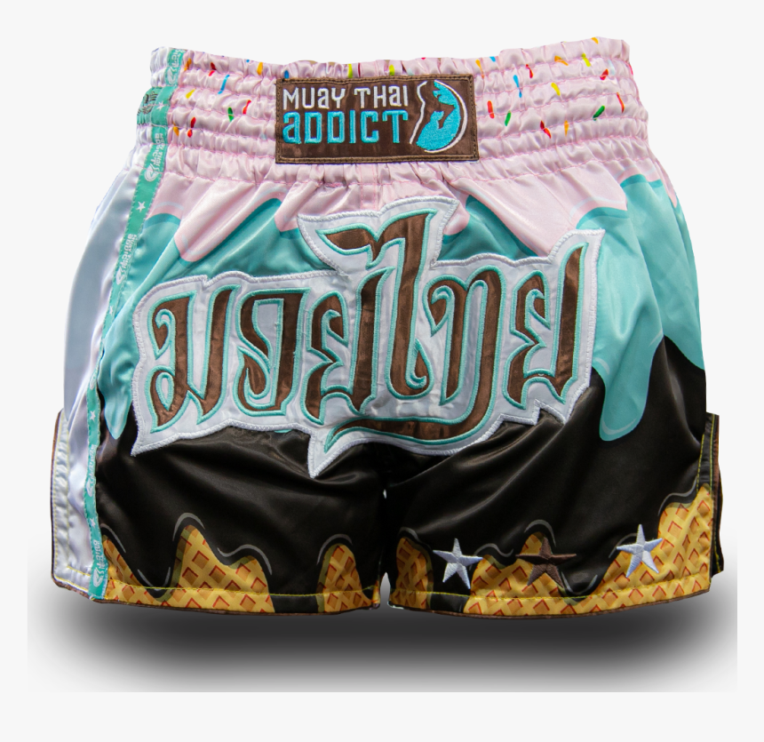 Ice Cream Drip Muay Thai Shorts - Ice Cream Shorts Muay Thai Addict, HD Png Download, Free Download