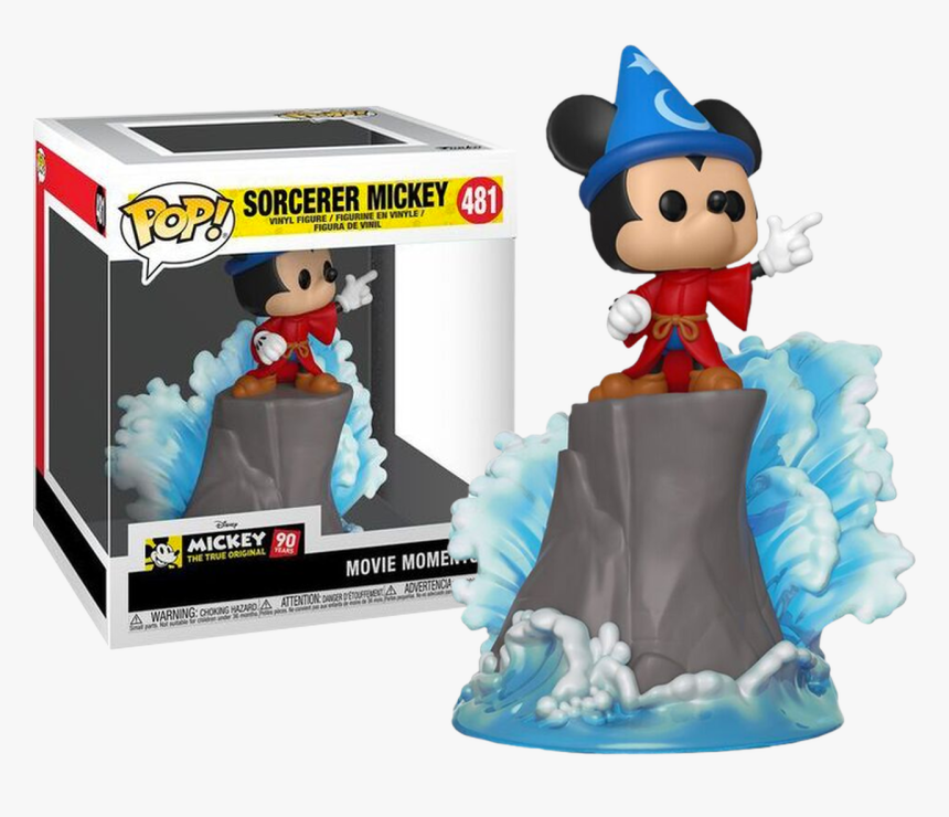 Fantasia Sorcerer Mickey 90th Anniversary Movie Moments - Funko Pop Movie Moments, HD Png Download, Free Download