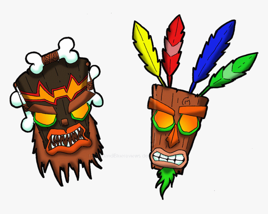 Tiki Clipart Gods - Aku Aku Y Uka Uka, HD Png Download, Free Download