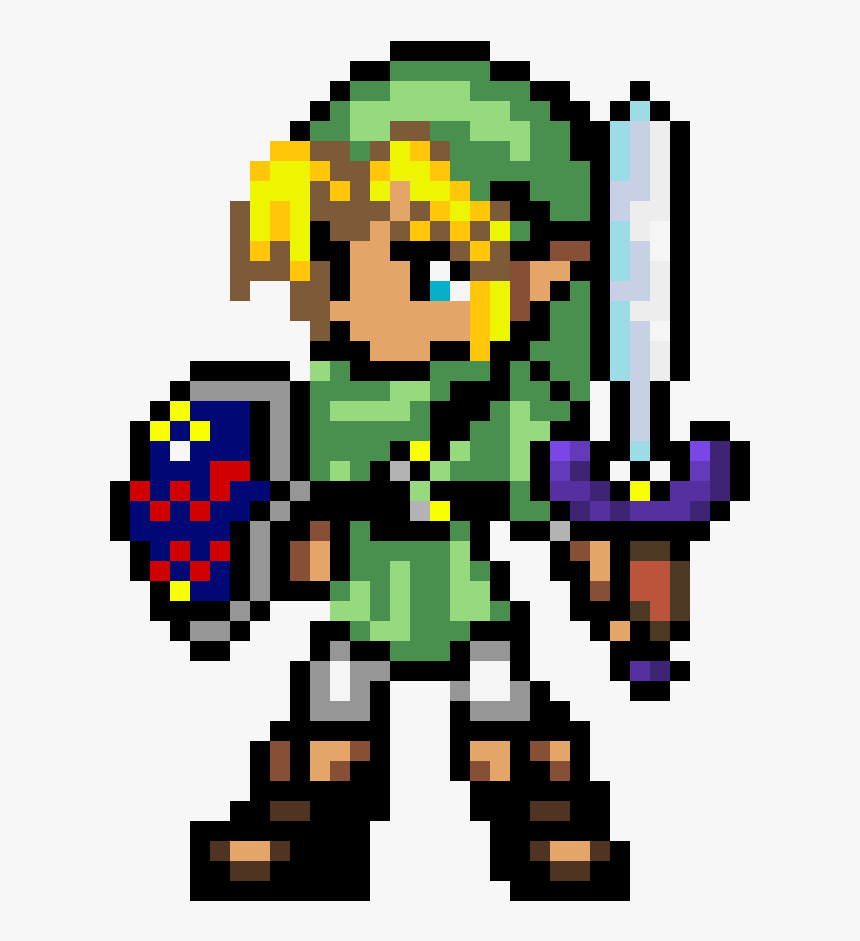 Art Of Character Zelda Fictional Pixel Breath - Legend Of Zelda Link Pixel, HD Png Download, Free Download