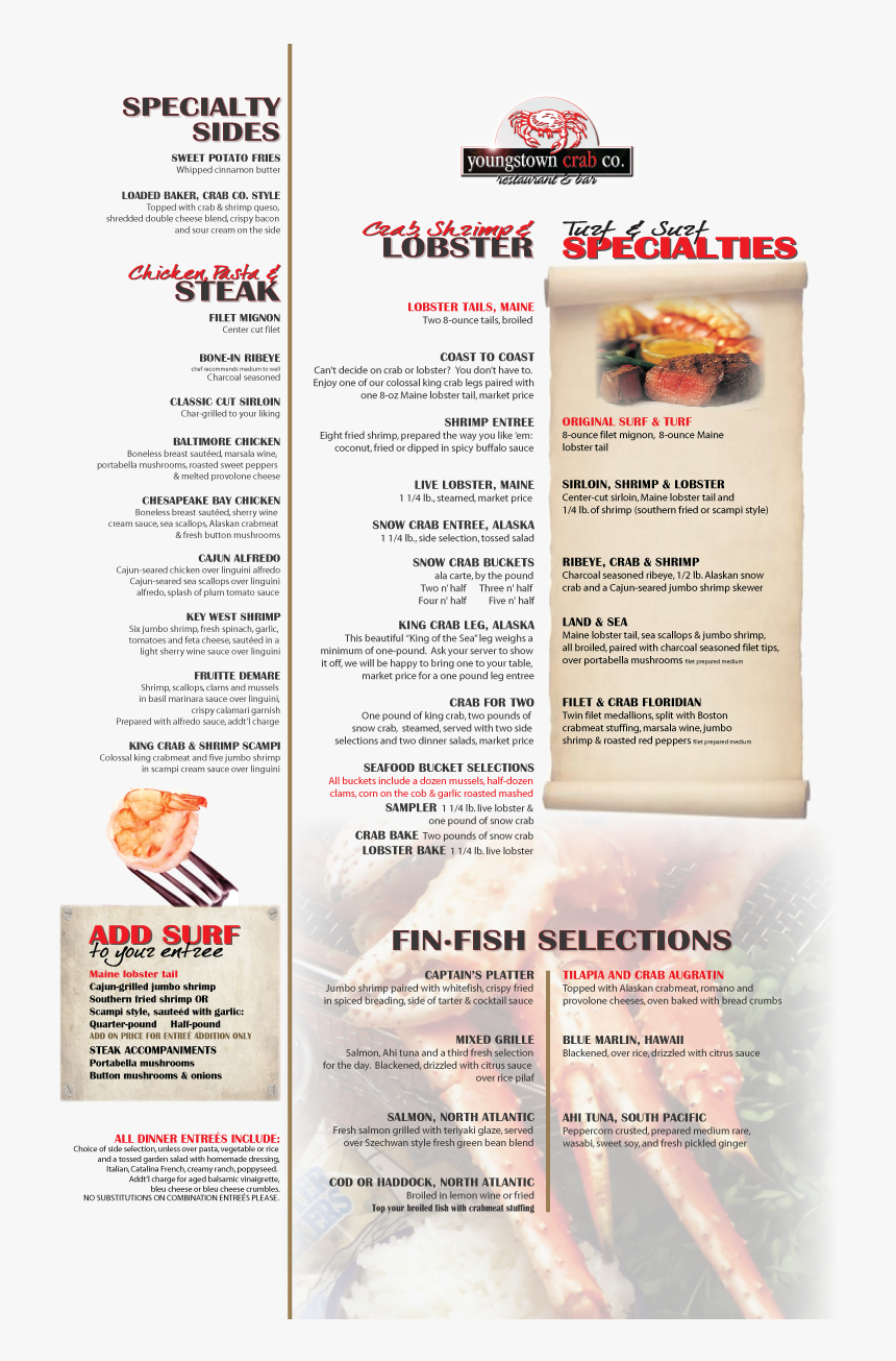 Youngstown Crab Co - Flyer, HD Png Download, Free Download