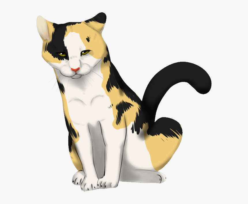Anime Clipart Cute Cat - Calico Cat Clipart, HD Png Download - kindpng