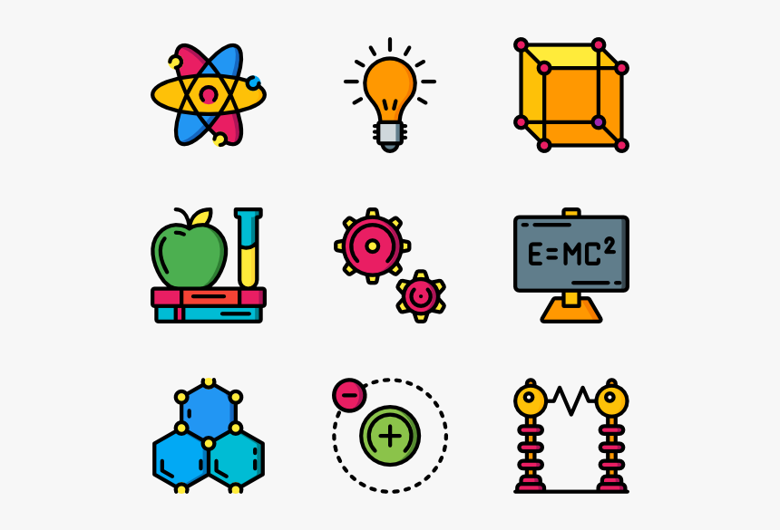 Electron Physics Atom Icon - Physics Design Clipart, HD Png Download, Free Download