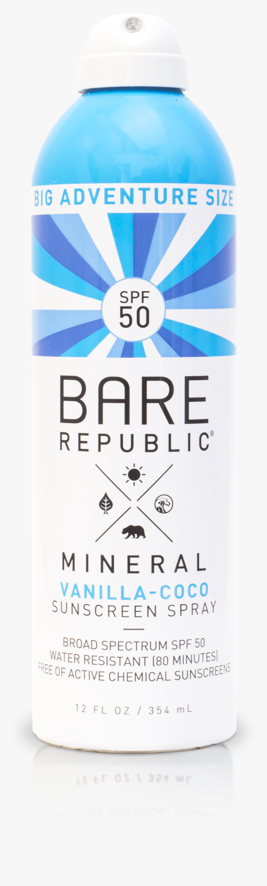 Bare Republic Mineral Vanilla Coco Sunscreen Spray, HD Png Download, Free Download