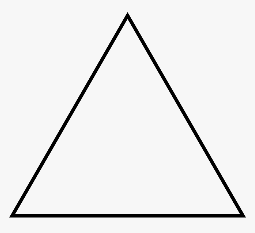 Black And White Triangle Png - Triangle Png, Transparent Png, Free Download