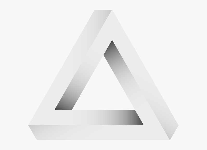 Transparent White Triangle Png - White 3d Triangle Png, Png Download, Free Download