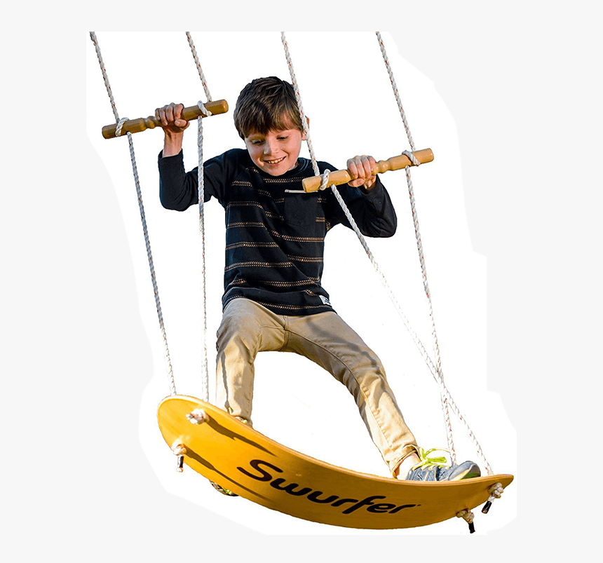 Swurfer Stand Up Surfing Swing - Balancoire Skateboard, HD Png Download, Free Download