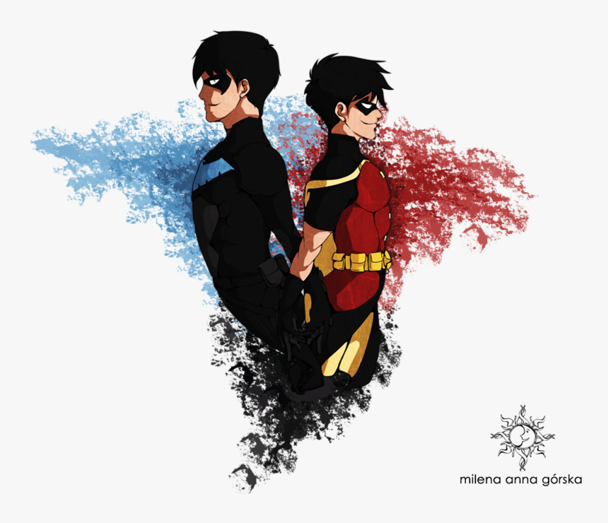 Transparent Young Justice Png - Robin And Nightwing Dick Grayson Young Justice, Png Download, Free Download